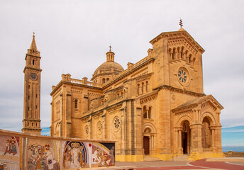 Gozo (Għawdex) Island The Basilica of the National Shrine of the Blessed Virgin of Ta' Pinu...