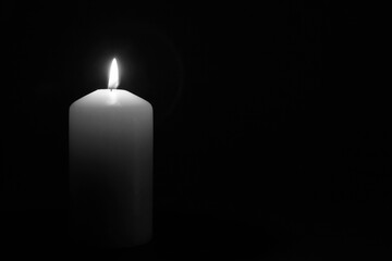 candle, candles, black background, death, grief, loss