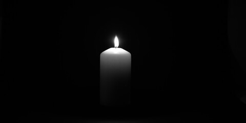 candle, candles, black background, death, grief, loss
