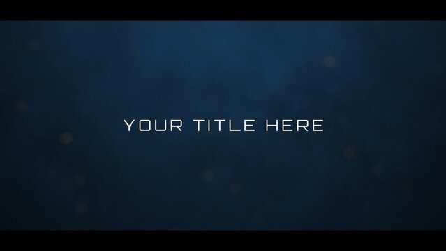 Mysterious Cinematic Text & Title Intro With Black Bars
