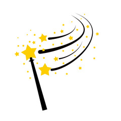 Simple Magic Wand. Vector Illustration