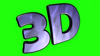 3D TEXT IN INK COLOR