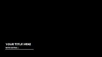 Modern RGB Glitch Lower Third Title