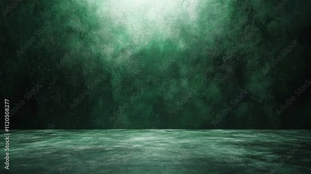 Poster A captivating composition emerges from dark light green hues, creating a mystical backdrop that evokes emotions. The interplay of shadow and light invites deep reflection and creativity