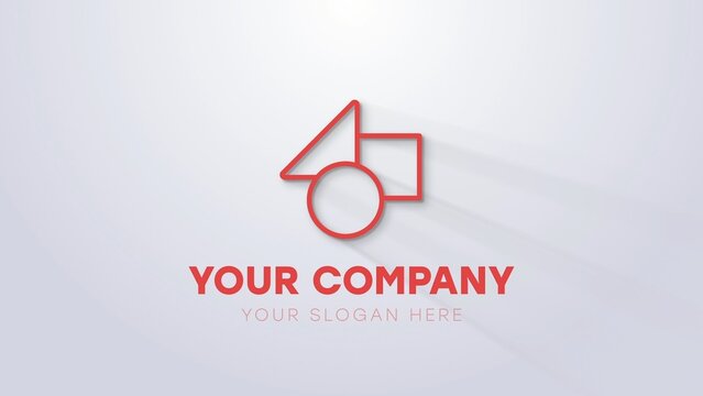 Clean Corporate Business Logo Reveal With Light and Shadow 
