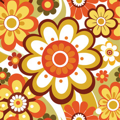 a colorful design of flowers and leaves with the word spring on it