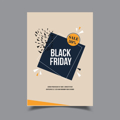 Black friday concept with illustration