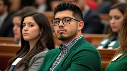 Focused Students Engaged in Library Study Session, Students exam test preparation concentration concept.