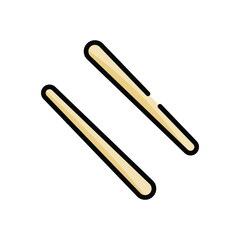 Obraz premium Chopsticks vector icon