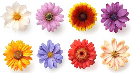 Delicate watercolor floral arrangement, Vector graphic of a stunning watercolor floral bouquet against a pristine white backdrop