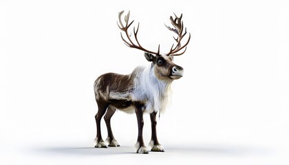 Obraz premium Reindeer – Realistic Full-Body Portrait with Detailed Antlers