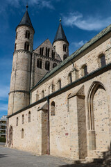 historical temple in the center of Magdeburg
