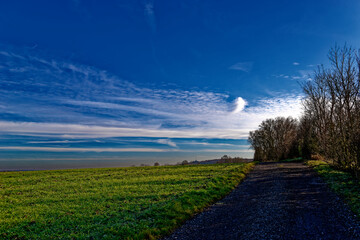 cold winter sunny morning in Bovaria