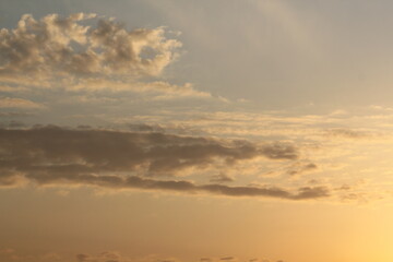Beautiful sunset image at Dadaepo Beach in Busan