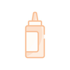 Fototapeta premium Mustard Bottle vector icon
