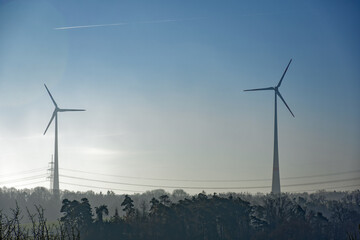 cold winter sunny morning in Bovaria