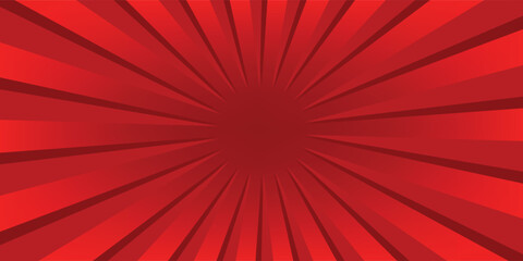 Red comic sunburst effect background with halftone. pop art comic-style vector background. Suitable for templates, sale banners, events, ads, web and pages