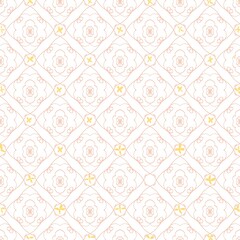 Fototapeta premium Flower shapes in shades of yellow and pink.a white background