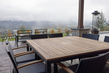 Luxury patio overlook on the golf course