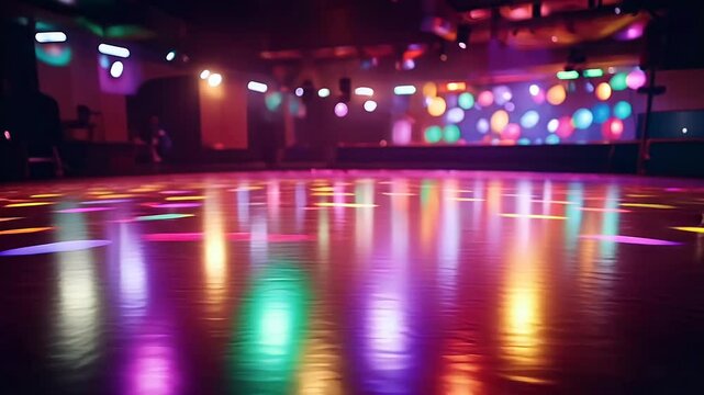 multi spotlights dance colored large floor nightclub club night music interior bright lamp eatery dark colours cafes design room decoration light pub lifestyle party empty black bar