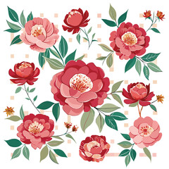 Decorative Vintage Botanical Floral Art