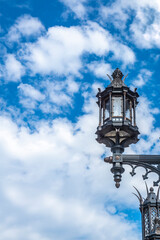 Beautiful lanterns under high blue skies