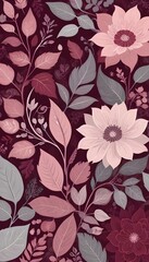 abstract-flowers background