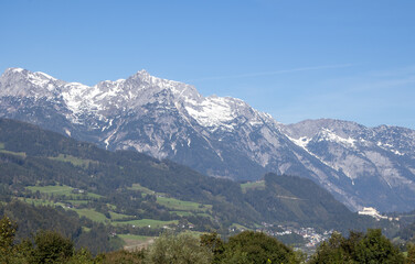 Hohenwerfen Castle falls asleep in its beautiful valley