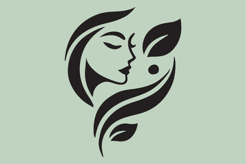 Vector Illustration of Monogram Beauty logo.