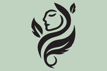 Vector Illustration of Monogram Beauty logo.