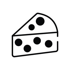 Cheese vector icon