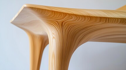 Close-up of a beautifully crafted wooden table showcasing intricate grain patterns.