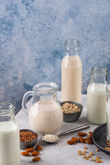 Plant based vegan non dairy alternative milk