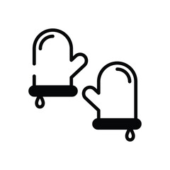 Oven Mitt vector icon