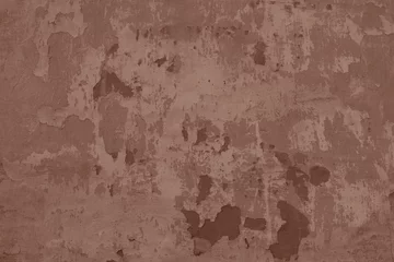 Wall murals Mocha Mousse toned colour grunge decorative wall background. Art rough stylized texture banner trendy color 2025. Grunge brown color texture