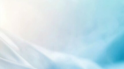 A single fold of white fabric displays a soft, inviting texture, set against a calming pastel backdrop that enhances feelings of tranquility and peace