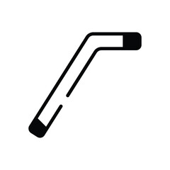 Straw vector icon