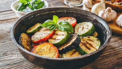Oven-Roasted Vegetables Captured in Rustic and Wholesome Food Photography Styles