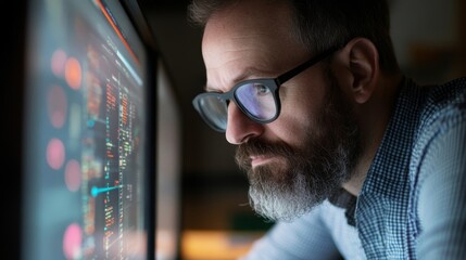 In a modern workspace, an automotive engineer interacts with a holographic interface, designing an electric car while analyzing dynamic AI data visualizations