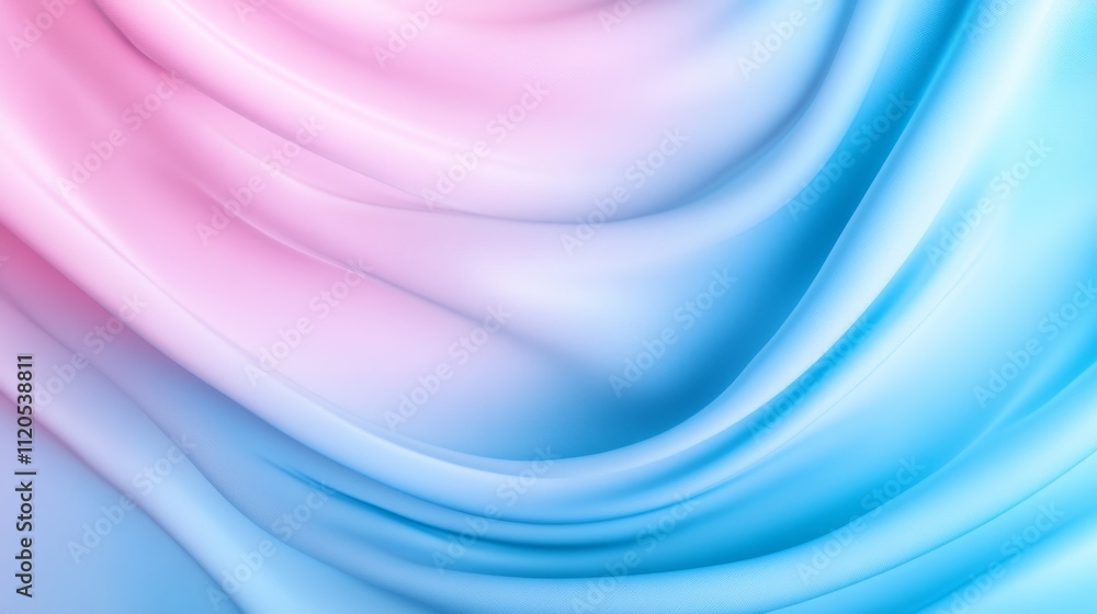 Poster a serene blend of soft pink and pale blue creates a dreamy atmosphere, featuring a faint circular gl