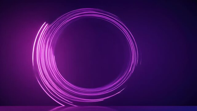 curved lines design neon interface technology purple round space concepts dynamic frame blue copy b user