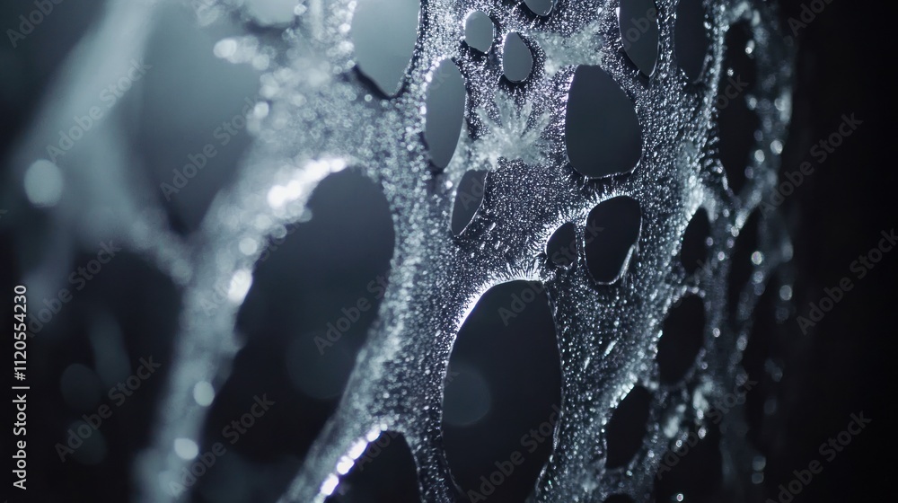 Poster Abstract Ice Structure With Irregular Holes and Textures