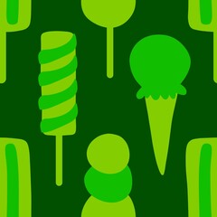 Christmas ice candy seamless ice cream pattern for wrapping paper and fabrics