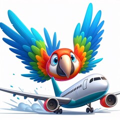Parrot on a Plane
