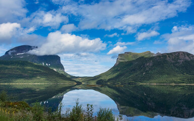 U-shaped mountain range in Northern Norway