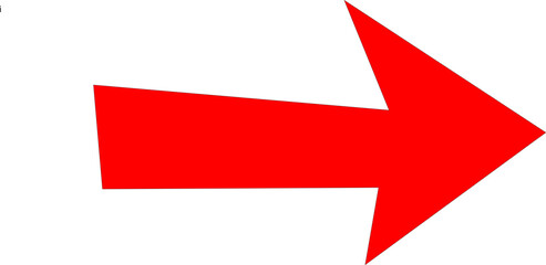 red arrow isolated seta