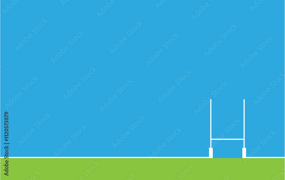 Wall mural attractive simple editable vector rugby background design great for your design resources print and 