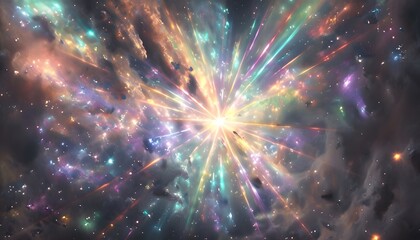 Fototapeta premium Prismatic Starburst