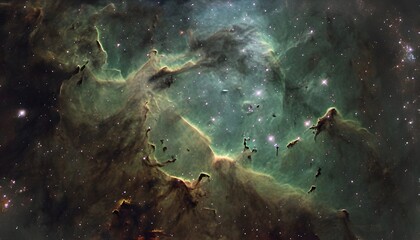 Fototapeta premium Emerald Nebula