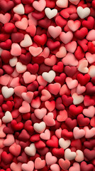 Collection of Red and Pink Heart-Shaped Objects